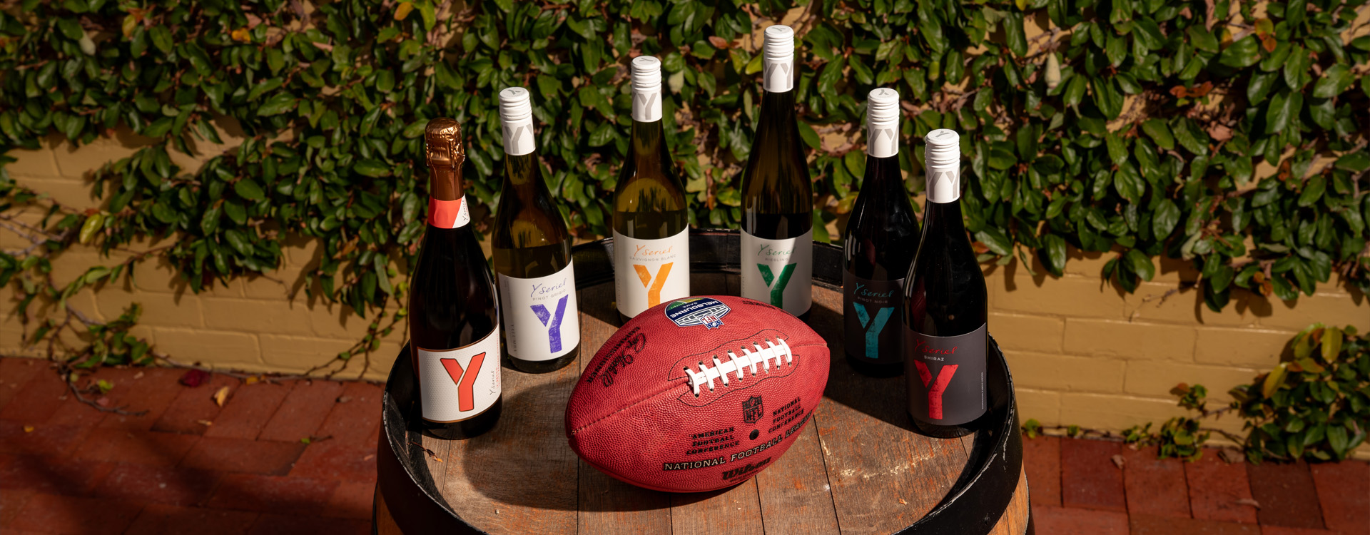 the core team from Y Series and The NFL shaking hands after coming together for the first time.