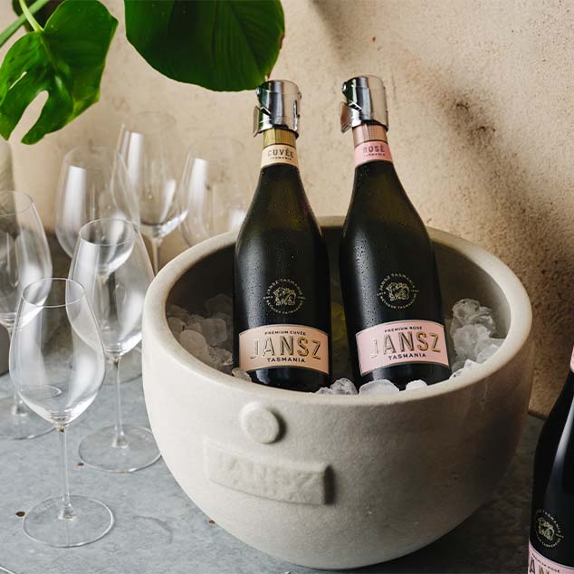 a selection of wines from the jansz tasmania range