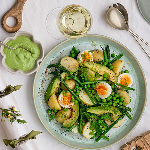 Fresh Potato Salad with Green Goddess Dressing