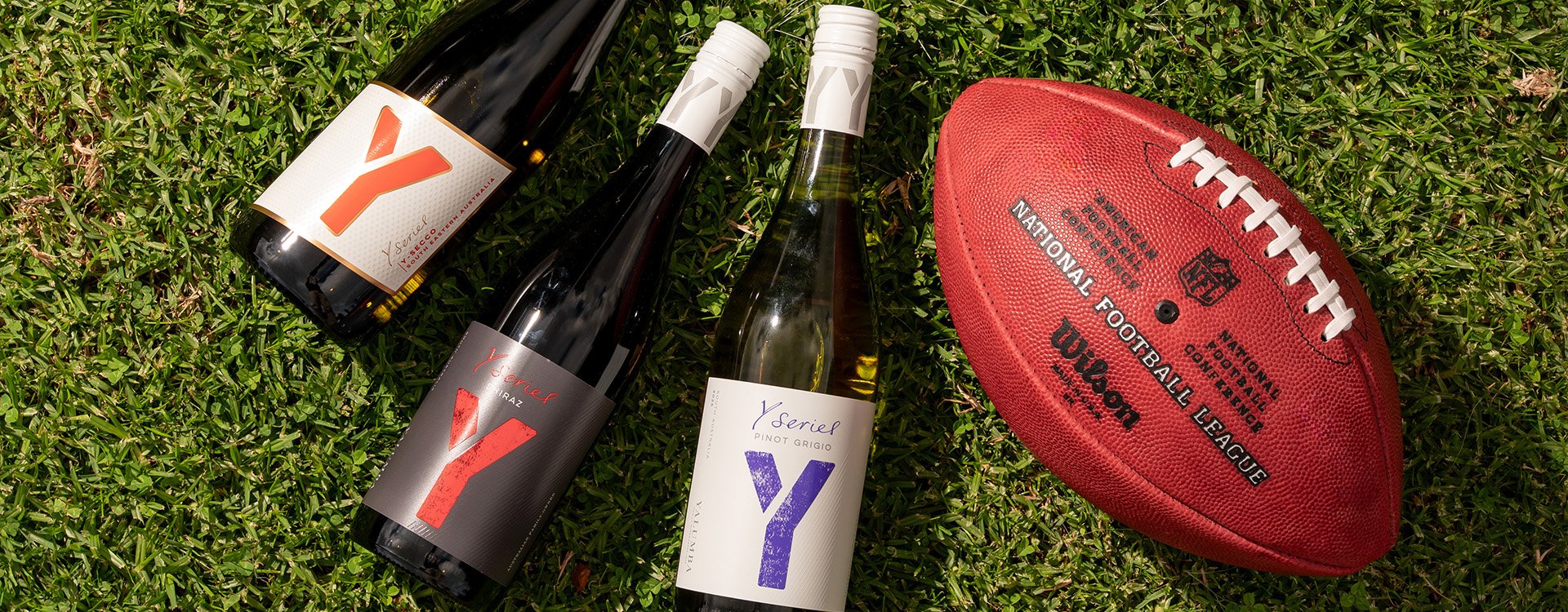 the core team from Y Series and The NFL shaking hands after coming together for the first time.